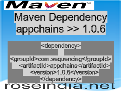 Maven dependency of appchains version 1.0.6