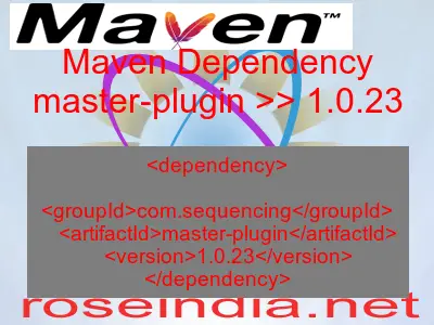 Maven dependency of master-plugin version 1.0.23