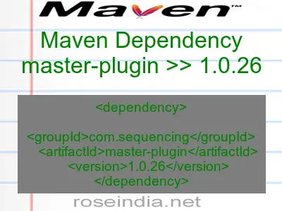 Maven dependency of master-plugin version 1.0.26