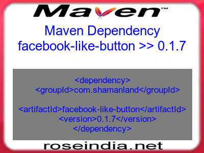 Maven dependency of facebook-like-button version 0.1.7