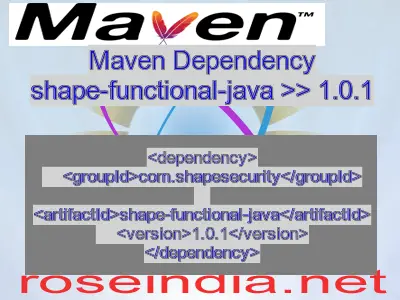 Maven dependency of shape-functional-java version 1.0.1