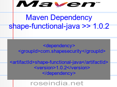 Maven dependency of shape-functional-java version 1.0.2
