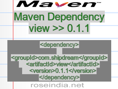 Maven dependency of view version 0.1.1