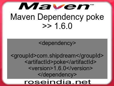 Maven dependency of poke version 1.6.0