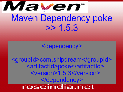 Maven dependency of poke version 1.5.3