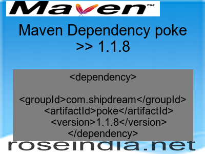 Maven dependency of poke version 1.1.8