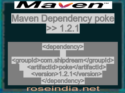 Maven dependency of poke version 1.2.1