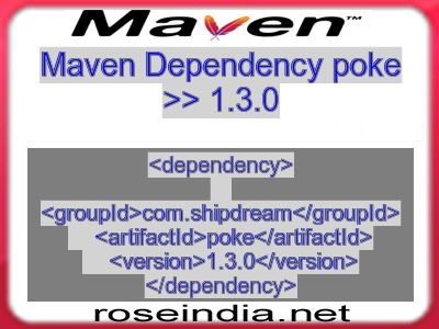 Maven dependency of poke version 1.3.0