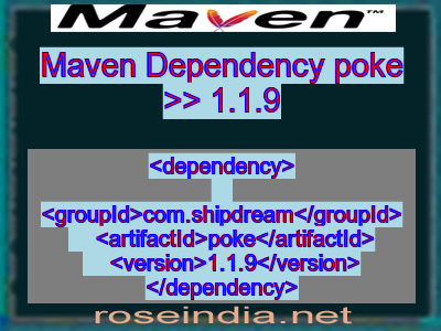 Maven dependency of poke version 1.1.9