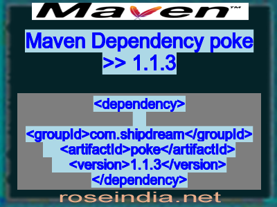Maven dependency of poke version 1.1.3