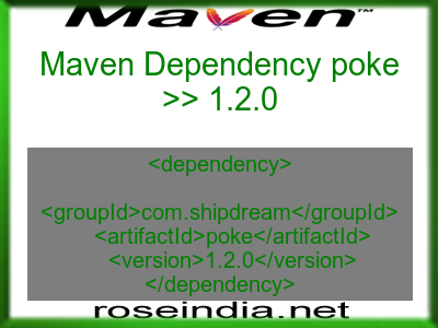 Maven dependency of poke version 1.2.0