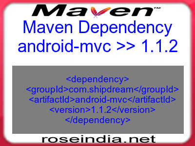 Maven dependency of android-mvc version 1.1.2