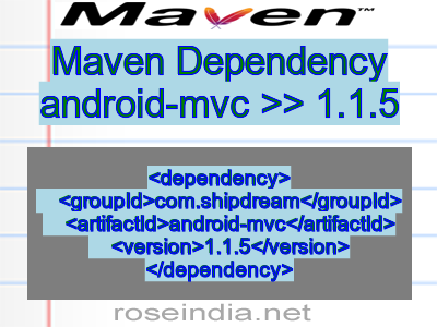 Maven dependency of android-mvc version 1.1.5