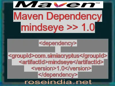 Maven dependency of mindseye version 1.0