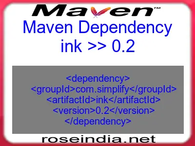Maven dependency of ink version 0.2
