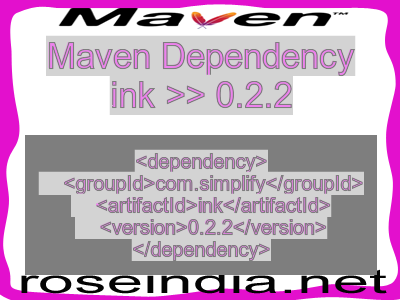Maven dependency of ink version 0.2.2