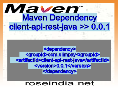 Maven dependency of client-api-rest-java version 0.0.1