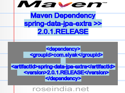 Maven dependency of spring-data-jpa-extra version 2.0.1.RELEASE
