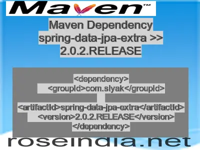 Maven dependency of spring-data-jpa-extra version 2.0.2.RELEASE