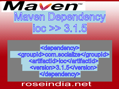 Maven dependency of ioc version 3.1.5