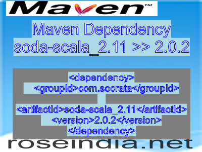 Maven dependency of soda-scala_2.11 version 2.0.2