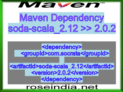 Maven dependency of soda-scala_2.12 version 2.0.2