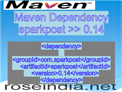 Maven dependency of sparkpost version 0.14