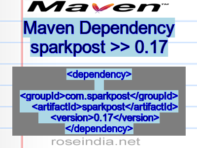 Maven dependency of sparkpost version 0.17