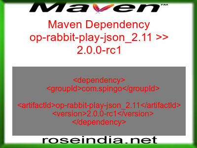 Maven dependency of op-rabbit-play-json_2.11 version 2.0.0-rc1