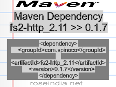Maven dependency of fs2-http_2.11 version 0.1.7