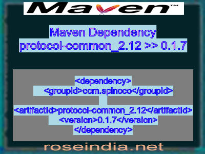 Maven dependency of protocol-common_2.12 version 0.1.7