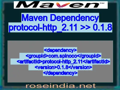 Maven dependency of protocol-http_2.11 version 0.1.8
