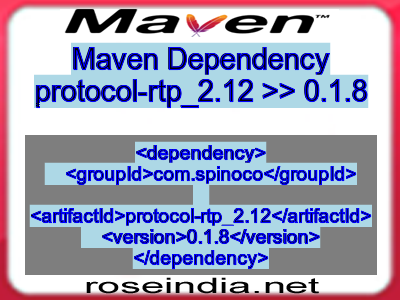 Maven dependency of protocol-rtp_2.12 version 0.1.8