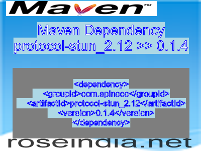 Maven dependency of protocol-stun_2.12 version 0.1.4