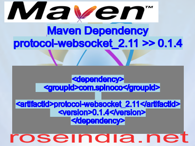 Maven dependency of protocol-websocket_2.11 version 0.1.4