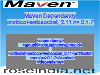 Maven dependency of protocol-websocket_2.11 version 0.1.7