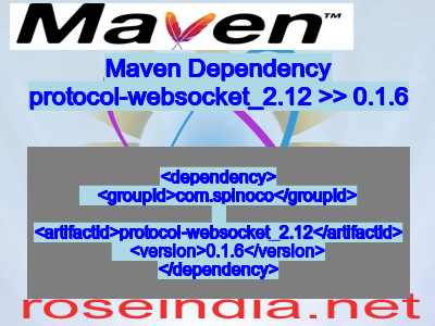 Maven dependency of protocol-websocket_2.12 version 0.1.6