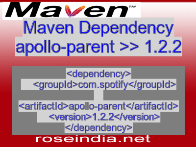 Maven dependency of apollo-parent version 1.2.2