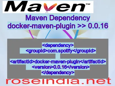 Maven dependency of docker-maven-plugin version 0.0.16