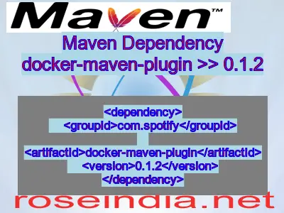 Maven dependency of docker-maven-plugin version 0.1.2