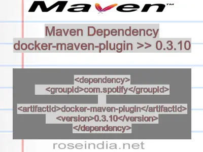 Maven dependency of docker-maven-plugin version 0.3.10