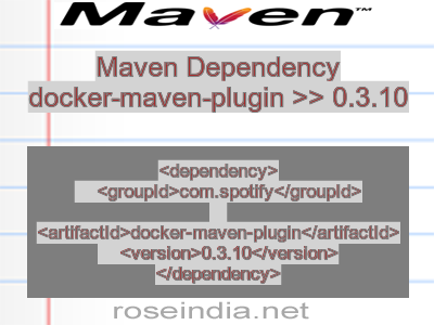 Maven dependency of docker-maven-plugin version 0.3.10
