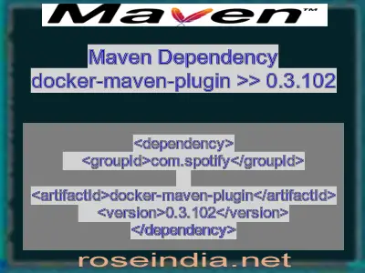 Maven dependency of docker-maven-plugin version 0.3.102
