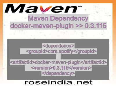 Maven dependency of docker-maven-plugin version 0.3.115