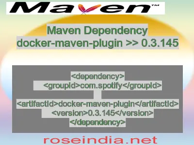 Maven dependency of docker-maven-plugin version 0.3.145