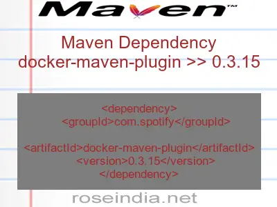Maven dependency of docker-maven-plugin version 0.3.15