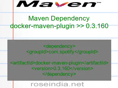 Maven dependency of docker-maven-plugin version 0.3.160