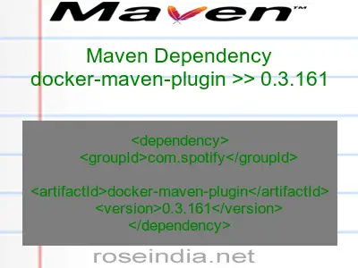 Maven dependency of docker-maven-plugin version 0.3.161