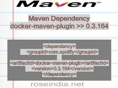 Maven dependency of docker-maven-plugin version 0.3.164