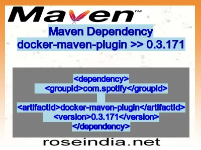 Maven dependency of docker-maven-plugin version 0.3.171